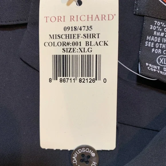 NWT Tori Richard Harley Davidson Mischief Shirt - Picture 12 of 15